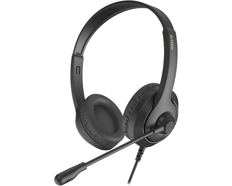 A4tech20Fstyler20FH100SB01.jpg ყურსასმენი A4tech Fstyler FH100U USB Stereo Headset With Mic Stone Black - Image 1
