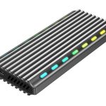 მყარი დისკის ყუთი Gembird EE2280-U3C-03 USB 3.1 enclosure for M.2 NVMe Drives Backlighted Aluminum