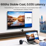 HDMI გადამცემი და მიმღები UGREEN CM438 (80641), 4K Wireless HDMI Transmitter And Receiver, Black - Image 4