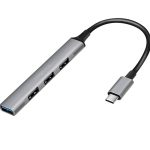 USB ჰაბი Logilink UA0392 USB3.2 Type-C 4-port Slim Hub With Aluminum Casing