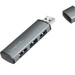 USB ჰაბი Logilink UA0395 USB 3.2 Gen2 3-port Hub with Aluminum Casing
