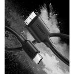 Micro-B USB კაბელი UGREEN US312 (20103) USB Type-C to Micro-B USB 3.0 Cable, 1m, Black - Image 3
