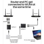 RJ45 ადაპტერი UGREEN CM210 (50923) RJ45 Splitter Adapter, 2 Pack, Black - Image 5