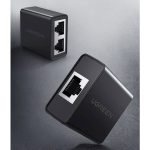 RJ45 ადაპტერი UGREEN CM210 (50923) RJ45 Splitter Adapter, 2 Pack, Black - Image 3