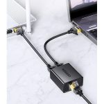 RJ45 ადაპტერი UGREEN CM210 (50923) RJ45 Splitter Adapter, 2 Pack, Black - Image 4