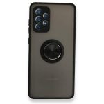 Samsung Galaxy A73 Montreal Ring სილიკონის ქეისი ბეჭდით, Black