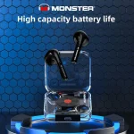 MONSTER AIRMARS XKT01 True Wireless Earphones ყურსასმენი - შავი - Image 2