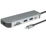 ადაპტერი Logilink UA0343 USB-C™ Multifunc Hub USB 3.2 Gen1x1 HDMI PD Cardreader