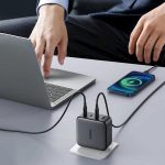 USB-C დამტენი UGREEN CD226 (40747) GaN Fast Charger, 3xUSB-C, USB-A, 100W, Black - Image 5