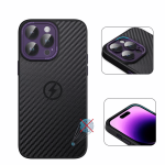 iPhone 14 Pro Max Harbon Magsafe Case მაგსეიფ ქეისი - Black - Image 4