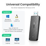 Wi-Fi ადაპტერი UGREEN CM492 (50340) AC1300 Wireless Network Adapter, USB3.0, 1300Mbps, Black - Image 5