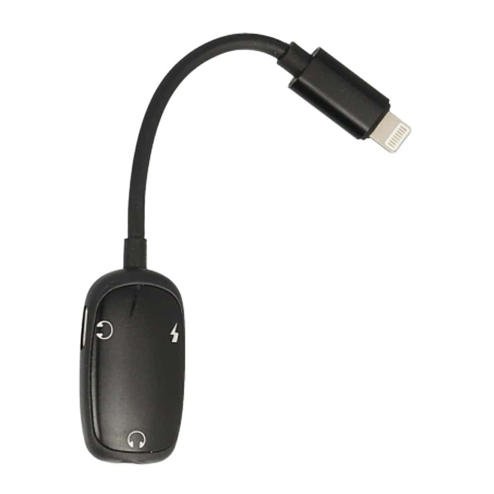 adapteri-Newface-APR7815-3.5mm-Audio-Lightning-Charge-Lightning-headphone-Female-Adapter.jpg ადაპტერი Newface APR7815, 3.5mm Audio + Lightning Charge + Lightning headphone, Lightning Adapter - Image 1