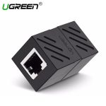 ქსელის კაბელის გადასაბმელი UGREEN NW114 (20390) RJ45 Cat7 / 6 / 5e Ethernet Adapter 8P8C Network Extender Extension Cable for Ethernet Female Cable (Black)