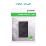 ქსელის კაბელის გადასაბმელი UGREEN NW114 (20390) RJ45 Cat7 / 6 / 5e Ethernet Adapter 8P8C Network Extender Extension Cable for Ethernet Female Cable (Black) - Image 6