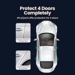 მანქანის დამცავი სტიკერები UGREEN LP233 (20430) Rubber Strips for Car, 4Pcs, White - Image 2