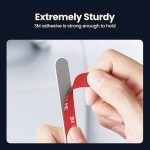 მანქანის დამცავი სტიკერები UGREEN LP233 (20430) Rubber Strips for Car, 4Pcs, White - Image 3