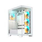 ქეისი Gigabyte C500 PANORAMIC STEALTH ICE 4x120mm ARGB Fans Mid Tower White - C500PI ST