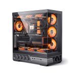ქეისი Golden Field BALANCE WORLD 1 Black 7x120mm RGB Fans