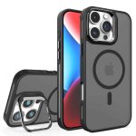 iPhone 16 Pro Case Flet Lens Magsafe ქეისი - Black