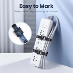 კაბელ მენეჯერი UGREEN LP401 (20245P20) Cat-ear Cable Tie, 20-Piece, Black - Image 2