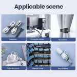 კაბელ მენეჯერი UGREEN LP401 (20245P20) Cat-ear Cable Tie, 20-Piece, Black - Image 3