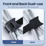 კაბელ მენეჯერი UGREEN LP401 (20245P20) Cat-ear Cable Tie, 20-Piece, Black - Image 7