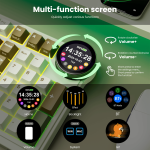 კლავიატურა Royal Kludge RK N99 RGB Mechanical Keyboard, Cream Switch, Hot Swappable, Wireless, USB, Bluetooth, 2.4GHz, Palm Green - Image 11
