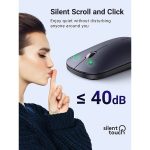 მაუსი UGREEN MU001 (90372) Wireless 2.4G Slim Silent Mouse, 4000DP, Light Black - Image 2