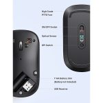 მაუსი UGREEN MU001 (90372) Wireless 2.4G Slim Silent Mouse, 4000DP, Light Black - Image 7