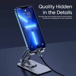 მობილურის დამჭერი Toocki 360 Degree Rotatable Phone Holder, TZJZMZ-JSSD01, Grey - Image 4