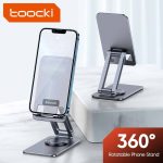 მობილურის დამჭერი Toocki 360 Degree Rotatable Phone Holder, TZJZMZ-JSSD01, Grey