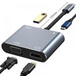 Newface USB-C ჰაბი USB HUB 111  TYPE-C HUB 5 IN 1