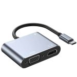 Newface USB-C ჰაბი USB HUB 111  TYPE-C HUB 5 IN 1 - Image 2