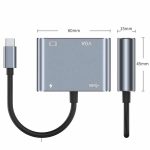 Newface USB-C ჰაბი USB HUB 111  TYPE-C HUB 5 IN 1 - Image 3