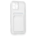 iPhone 12 Pro Max Transparent Card Case, გამჭვირვალე ბარათის ჩასადებით ქეისი - Image 4