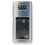 Xiaomi Pocophone X3 Pro Transparent Card Case, გამჭვირვალე ბარათის ჩასადებით ქეისი