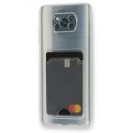 Xiaomi Pocophone X3 Transparent Card Case, გამჭვირვალე ბარათის ჩასადებით ქეისი - Image 3