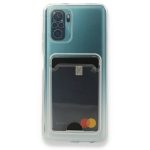 Xiaomi Redmi Note 10S Transparent Card Case, გამჭვირვალე ბარათის ჩასადებით ქეისი