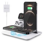 Newface YM-UD17 Wireless Charger Stand უსადენო დამუხტვის სადგამი, ევროპული ადაპტერი - Image 5
