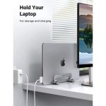 ნოუთბუქის სადგამი UGREEN LP258 (20471) Vertical Laptop Stand, Silver - Image 3