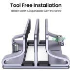 ნოუთბუქის სადგამი UGREEN LP258 (60643), Laptop Stand, Silver - Image 5