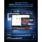 პლანშეტი Chuwi Hi10 Max, 12.96", Tablet, 12GB, 512GB, WiFi, Bluetooth, W11, Grey - Image 9