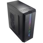 ქეისი ALLX AX-B1740, Computer Case, Micro-ATX, ATX, USBx2, AUDIO, Black - Image 2
