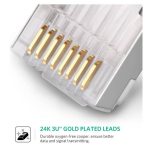 ქსელის კაბელის კონექტორი UGREEN NW111 (50248) Connector Cat6 Shielded Crystal Head 100 Pack - Image 4