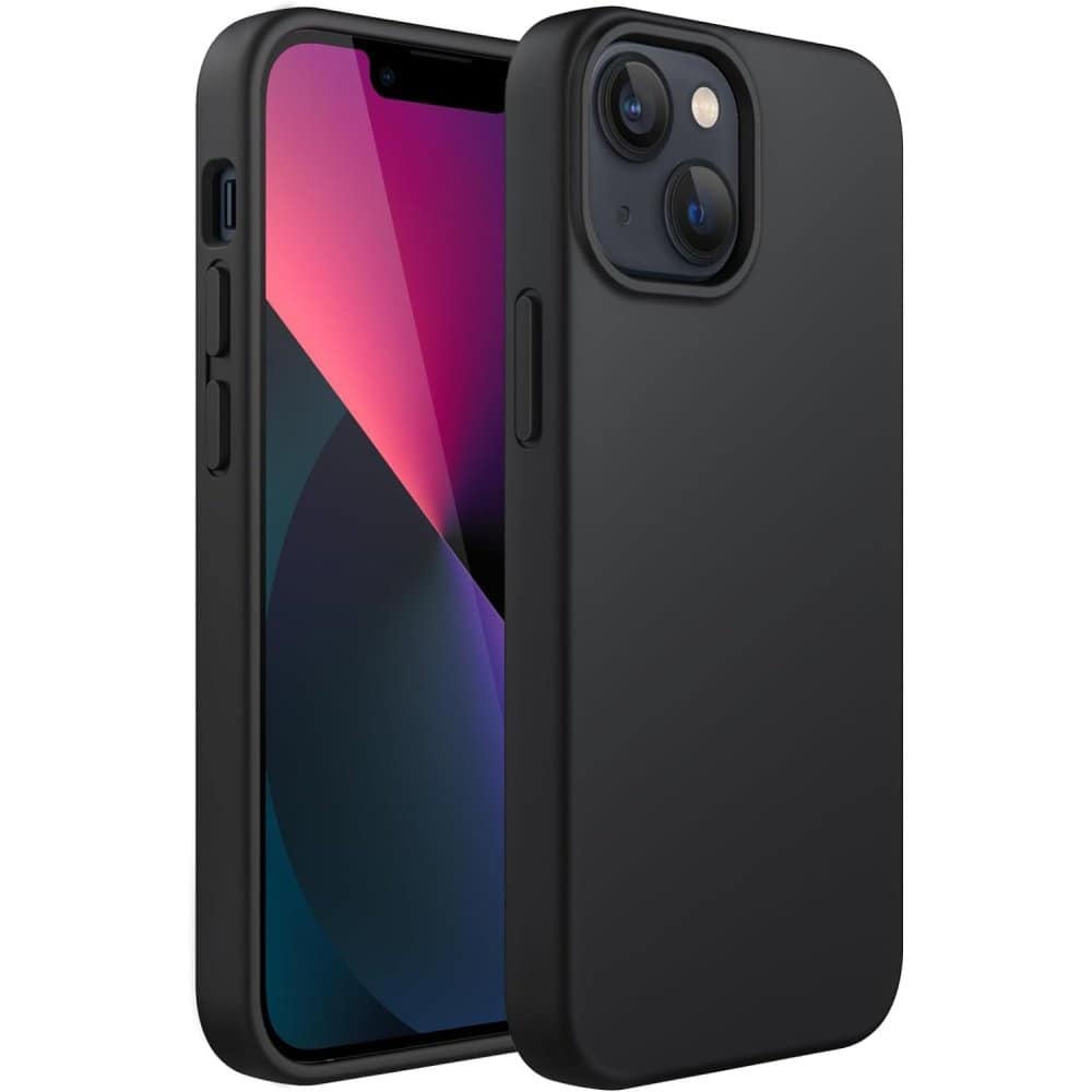 silikonis-qeisi-iPhone-14-Plus-First-Silicone-Case-Black.jpg სილიკონის ქეისი iPhone 14 Plus First Silicone Case - Black - Image 1