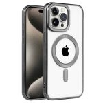 სილიკონის ქეისი iPhone 15 Pro Max Case MagSafe Kronos Silicone, Black - Image 2