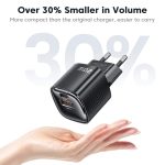 USB-C დამტენი Toocki Usb-c GaN pd charger 20W USB-A, Type-C Charger, XR01, Black - Image 3