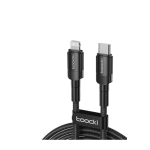 USB კაბელი Toocki USB-C To Lightning, PD 20W, 1M, TXCTL-HY01, Black