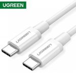 USB kabeli UGREEN US264 60520 60W Type C 2.0 Male To Male Cable 2m Whit