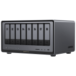 Storage System UGREEN NASync DXP8800 Plus (35127B), Intel i5 1235U, 8GB, Diskless, RJ45, USB, Type-C, HDMI, Space Gray